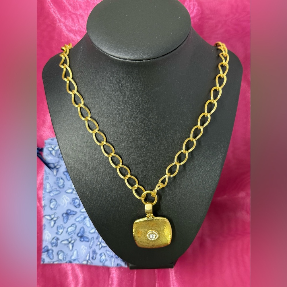 Brighton Elegant Gold Pendant Necklace NWOT